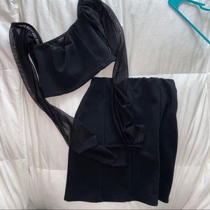 Pretty little thing two piece set black